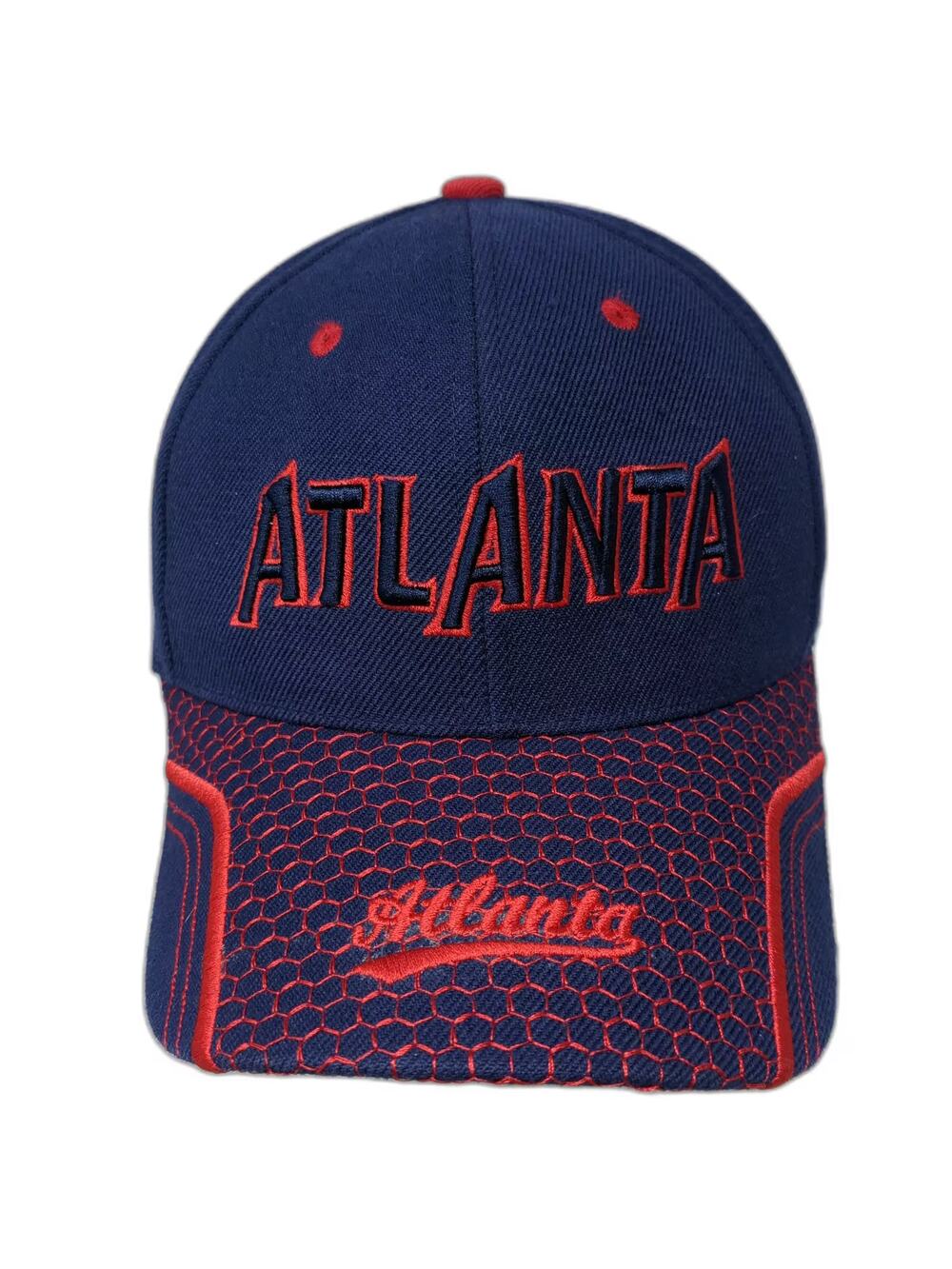 SAM'S CAP Atlanta Blue Baseball Cap One Size Embroidered Logo Adjustable Hat